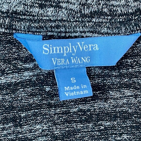 Simply Vera Vera Wang | Marled Gray Open Side Cardigan | Small - Picture 5 of 5